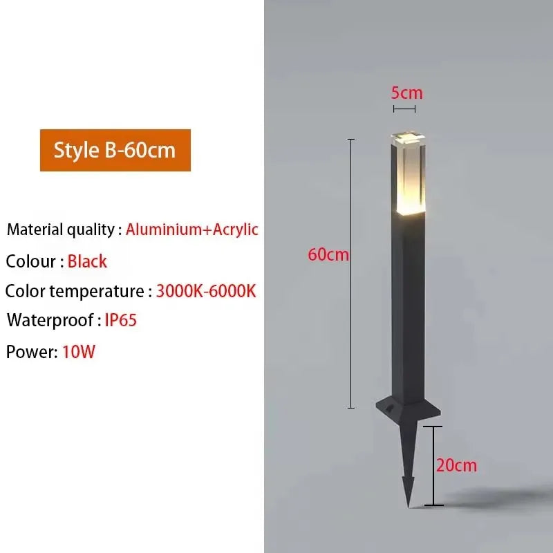 Waterproof Aluminum IP65 LED Lawn Light Outdoor Garden Courtyard Landscape – photo 9