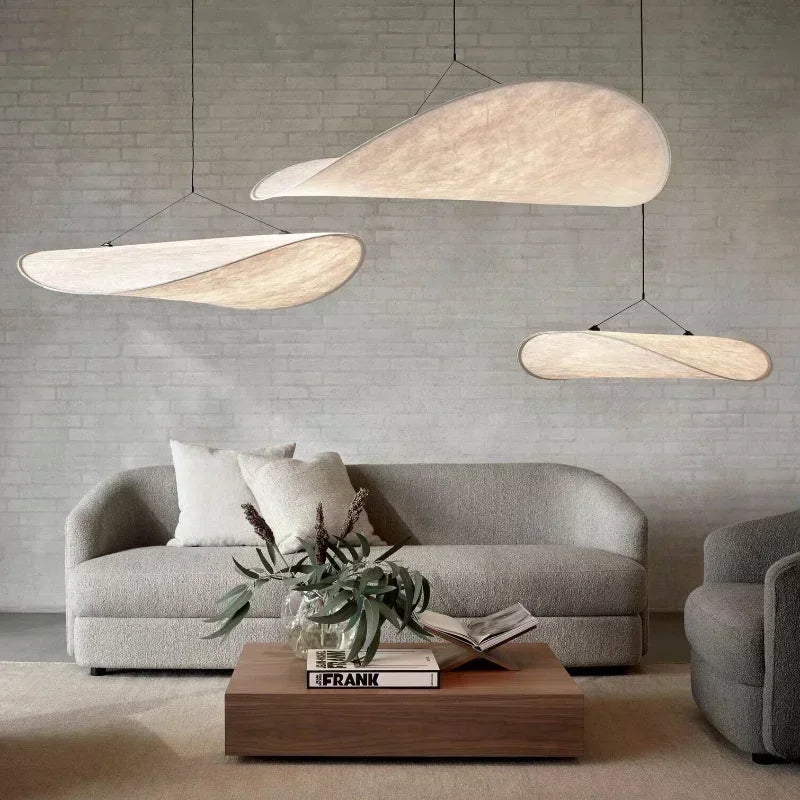 Nordic Silk Shade LED Pendant Light with Remote Control Dimming – photo 4