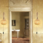 Handwoven Bamboo and Rattan E27 Wall Sconce