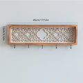 Decorative Wooden Wall Hooks and Storage Shelf