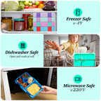 Kids Leak-Proof Microwave-Safe Bento Lunch Box