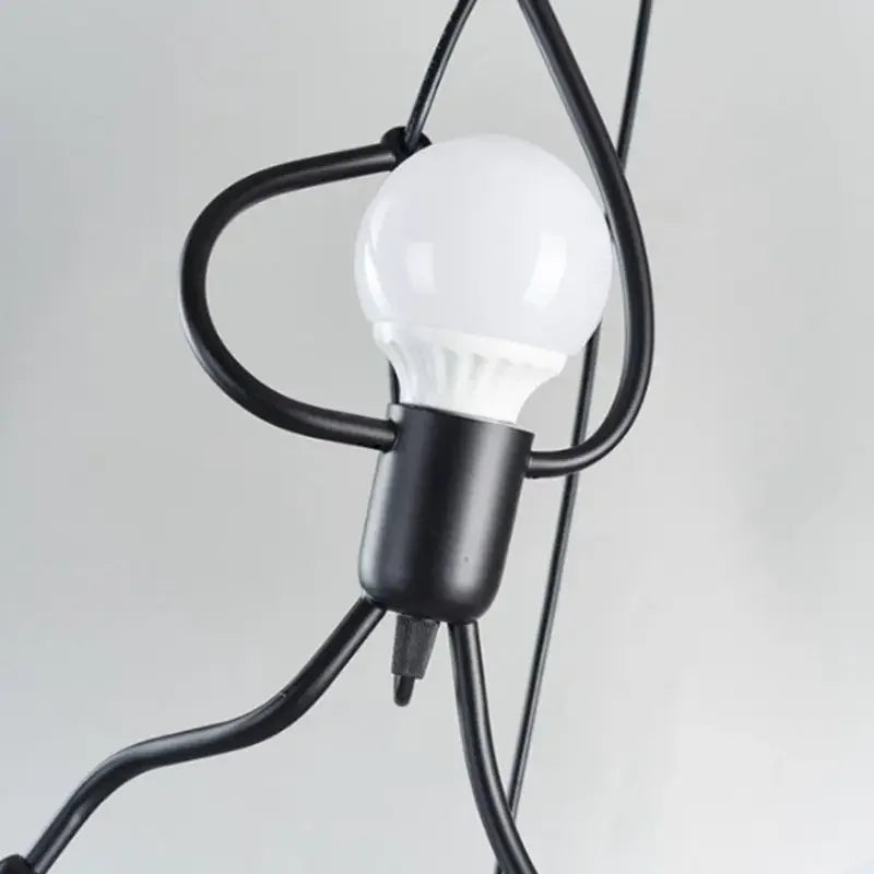 Vintage Iron Little Man LED E27 Pendant Light for Children Bedroom – photo 5