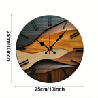 Nordic Silent Round Fiberboard Wall Clock