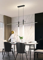 Modern Minimalist Black Gold LED Chandelier Pendant Light Stepless Dimming Remote Control – photo 15