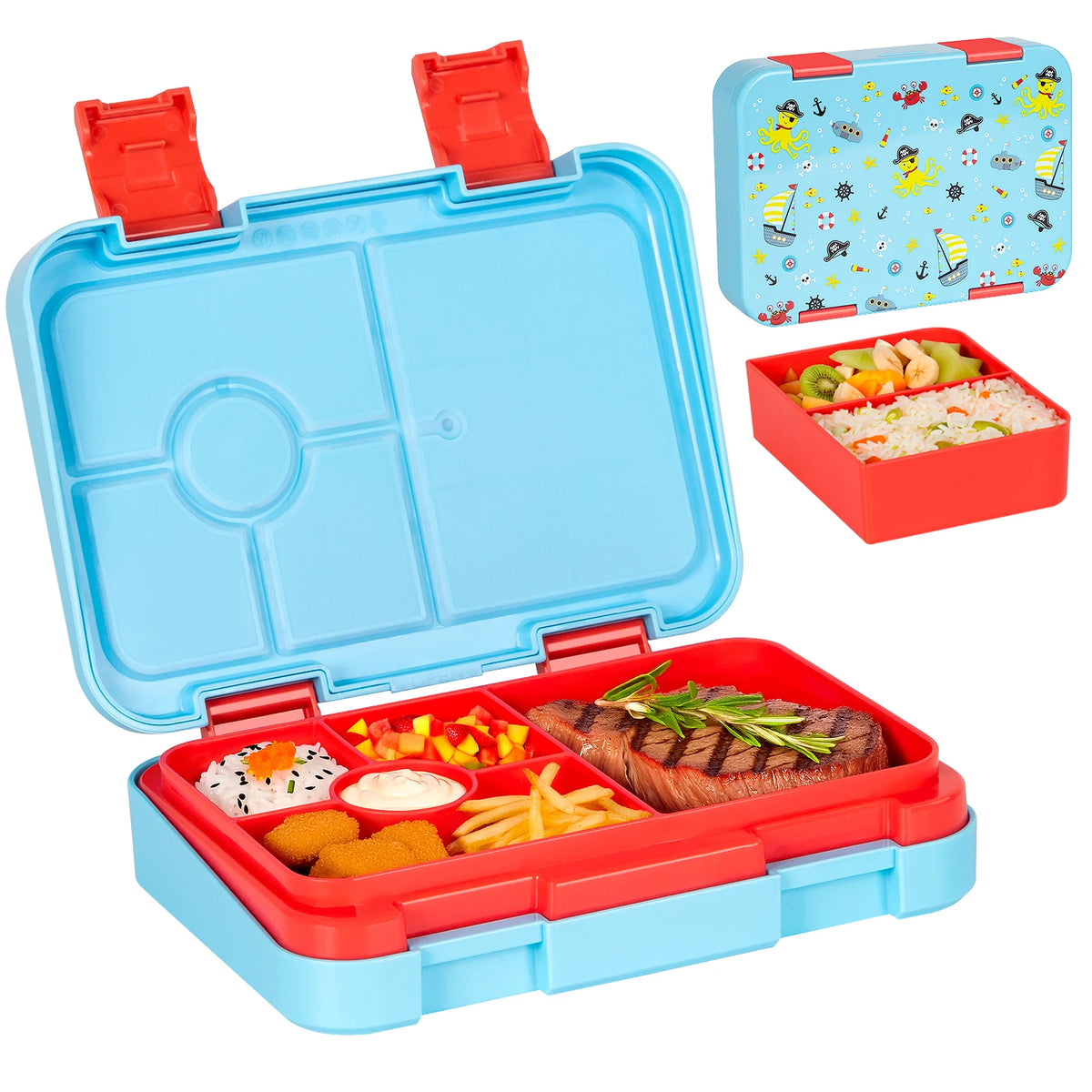 Kids Leak-Proof Microwave-Safe Bento Lunch Box