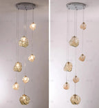 Modern LED Multi Head Staircase Chandelier Pendant Light with Remote Control – photo 17