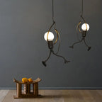 Vintage Iron Little Man LED E27 Pendant Light for Children Bedroom – photo 11