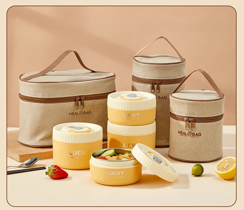Stackable Stainless Steel Thermal Lunch Box