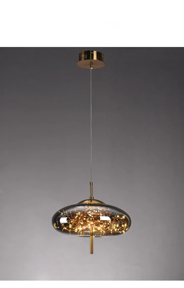 Modern LED Glass Pendant Light Chandelier Bedroom Dining Room – photo 11