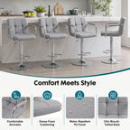 Height Adjustable Ergonomic PU Leather 360 Swivel Office Gaming Chair with Lumbar Support