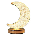 Crystal Moon Touch-Dimming USB Bedside Lamp