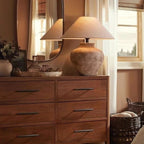 Japanese Vintage Ceramic Cloth LED Table Lamp Living Room Bedroom Study – photo 4