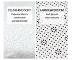 Coastal Absorbent Machine-Washable Bathroom Mat