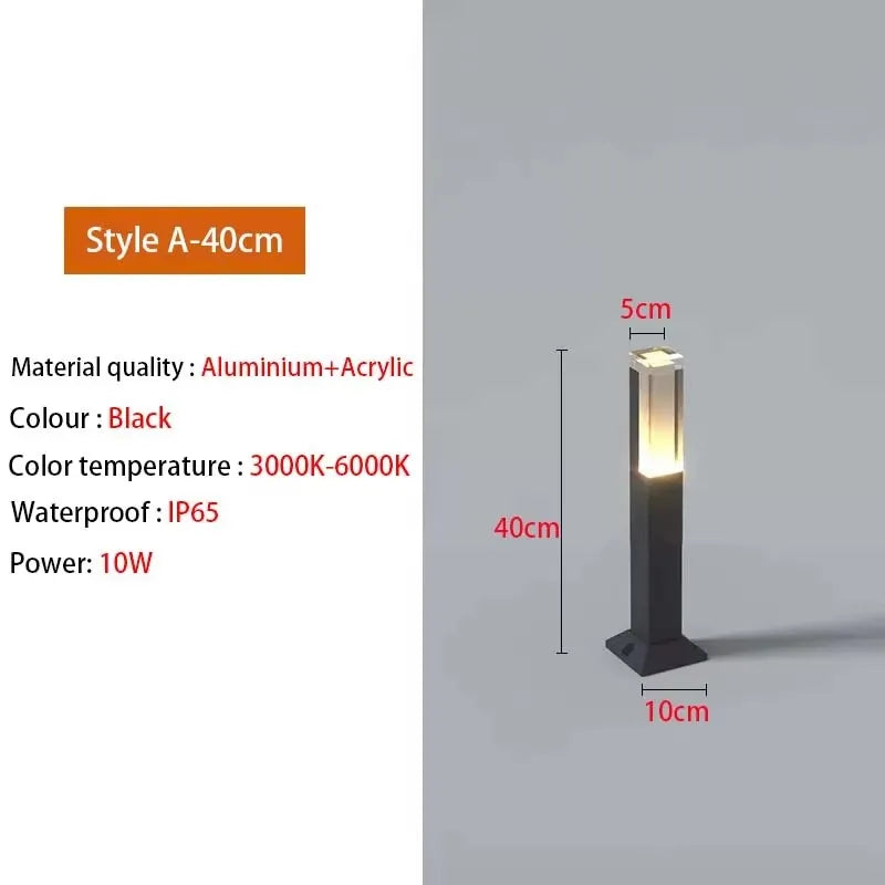 Waterproof Aluminum IP65 LED Lawn Light Outdoor Garden Courtyard Landscape – photo 11