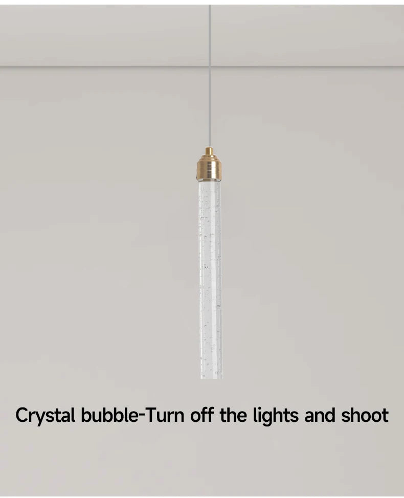 Luxury Crystal Pendant Light with Gold Fixtures 35CM Modern Hanging Lamp – photo 20