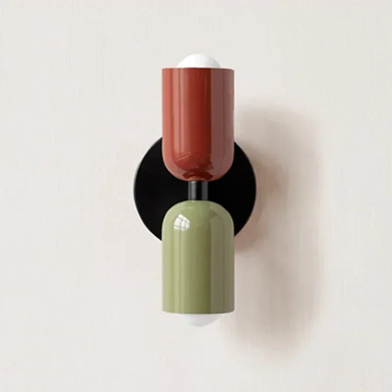 Nordic Macaron Color Bedside Wall Lamp