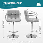 Height Adjustable Ergonomic PU Leather 360 Swivel Office Gaming Chair with Lumbar Support
