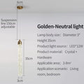 Luxury Crystal Pendant Light with Gold Fixtures 35CM Modern Hanging Lamp – photo 26