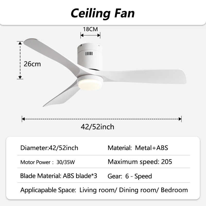 52-Inch Ultra Thin DC Motor LED Ceiling Fan Light with Remote Control Bedroom – photo 29