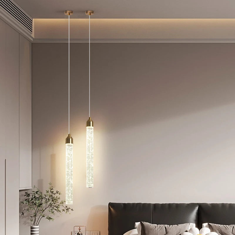 Luxury Crystal Pendant Light with Gold Fixtures 35CM Modern Hanging Lamp – photo 3