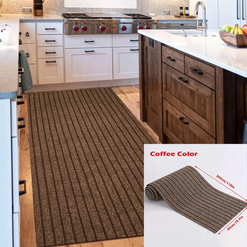 Self-Adhesive Non-Slip Striped Floor Runner