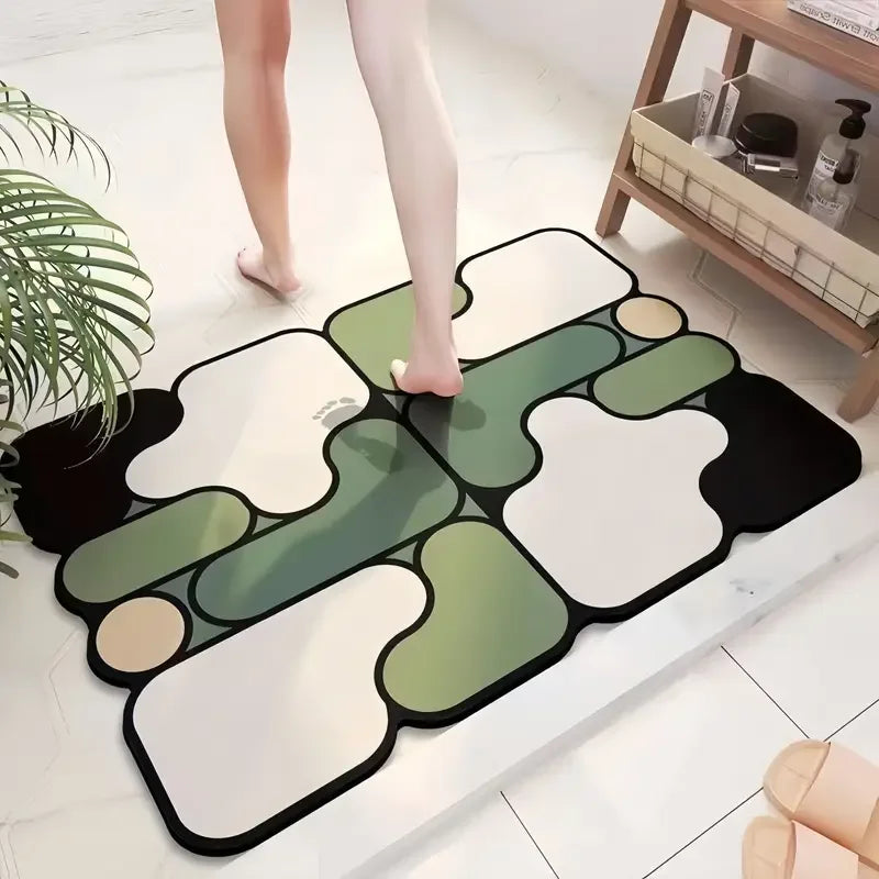 Diatomite Non-Slip Bathroom Floor Mat
