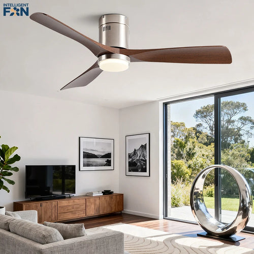 52-Inch Ultra Thin DC Motor LED Ceiling Fan Light with Remote Control Bedroom