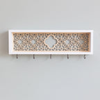 Decorative Wooden Wall Hooks and Storage Shelf