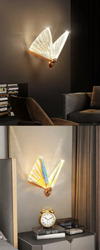 Nordic Butterfly LED Pendant Light Tricolor Golden Silver Hanging Lamp – photo 7