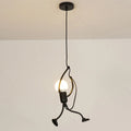 Vintage Iron Little Man LED E27 Pendant Light for Children Bedroom
