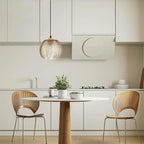 Nordic Striped Green Glass E27 Pendant Light Decorative Dining Room – photo 4