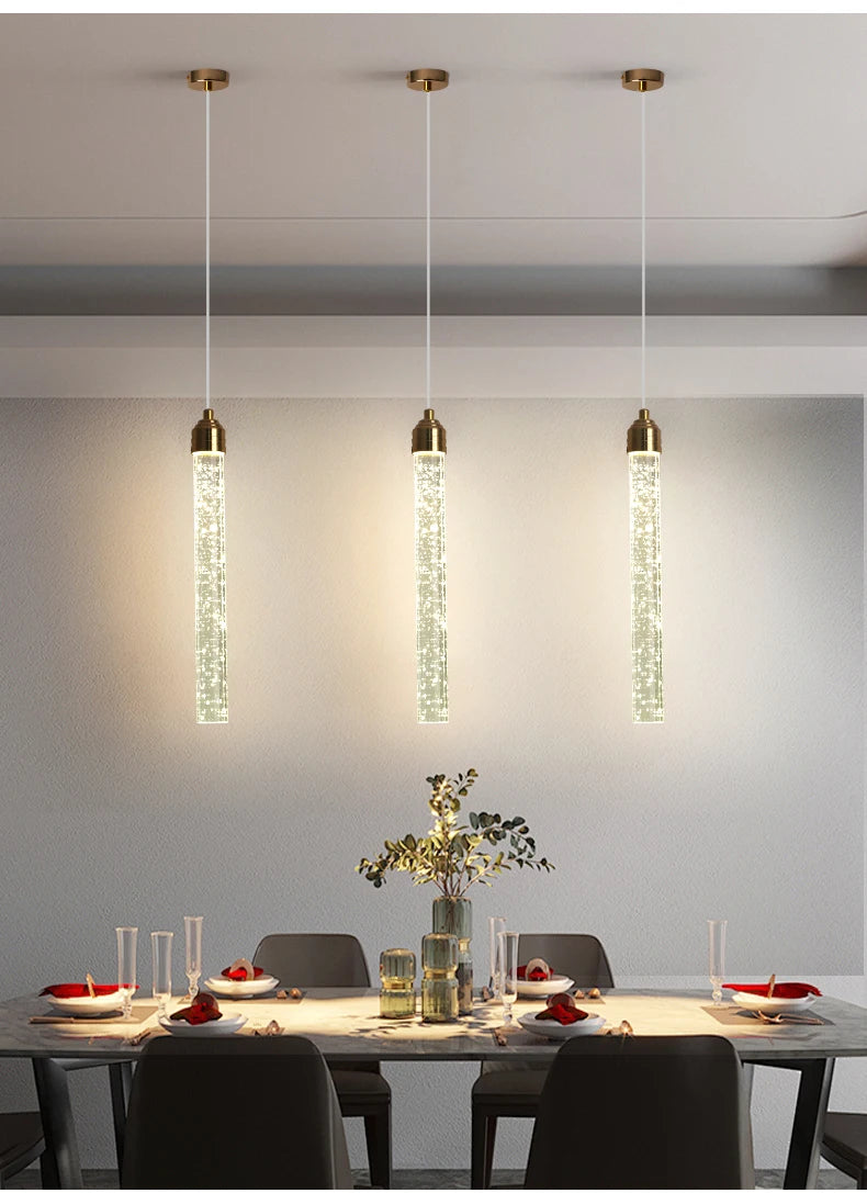 Luxury Crystal Pendant Light with Gold Fixtures 35CM Modern Hanging Lamp – photo 13