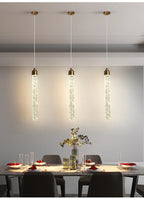 Luxury Crystal Pendant Light with Gold Fixtures 35CM Modern Hanging Lamp – photo 13