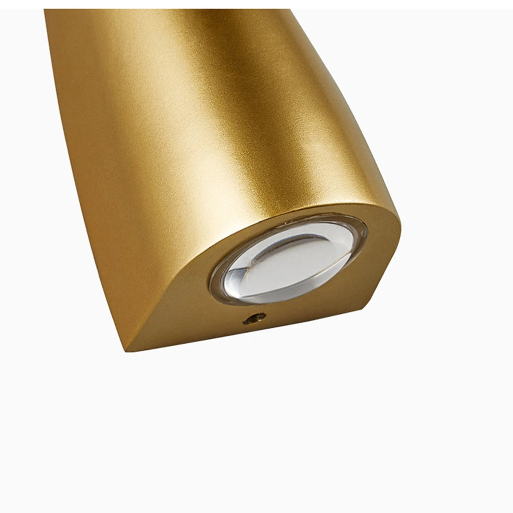 Waterproof IP65 Gold Aluminum LED Wall Light Bedroom Bedside Fixture – photo 6