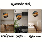 Nordic Silent Round Fiberboard Wall Clock