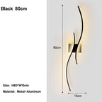 Nordic Aluminum LED Wall Sconce Lights Bedroom Bedside Foyer Kitchen – photo 7