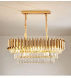 Luxury Black Gold Crystal Round LED Chandelier Pendant Light Tricolor – photo 20