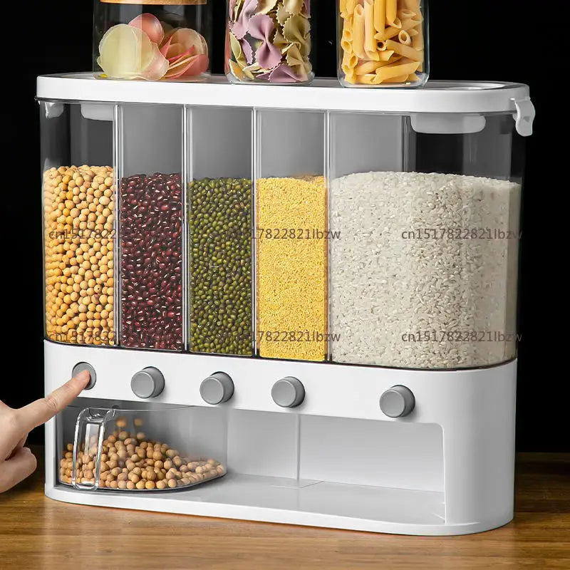 Divided Food-Grade Rice and Grain Storage Box