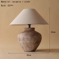 Japanese Vintage Ceramic Cloth LED Table Lamp Living Room Bedroom Study – photo 7