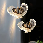 Modern Rose Gold Iron LED Pendant Light Chandelier Living Room Bedroom – photo 3