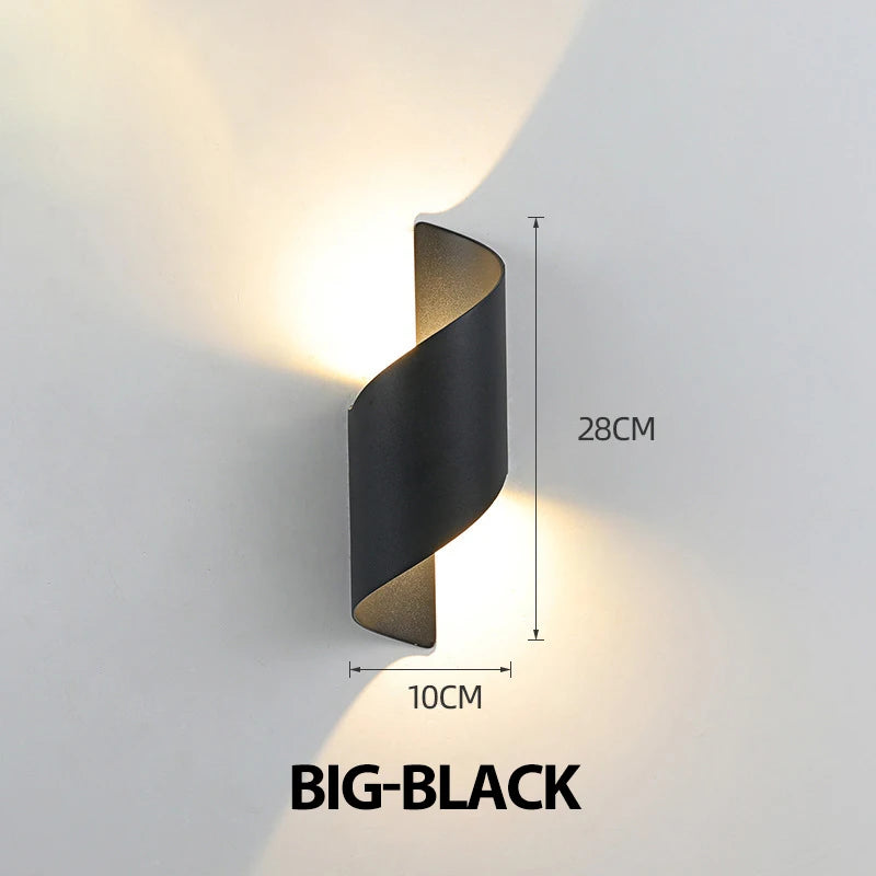 Waterproof Spiral Design Modern Nordic 10W LED Outdoor Wall Light – photo 32