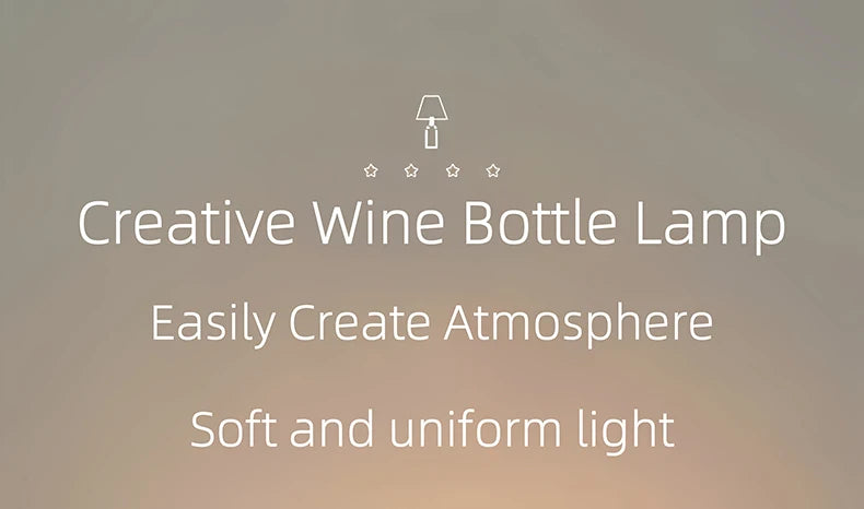 USB Rechargeable Bottle Table Lamp
