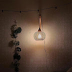 Handwoven Bamboo and Rattan E27 Wall Sconce