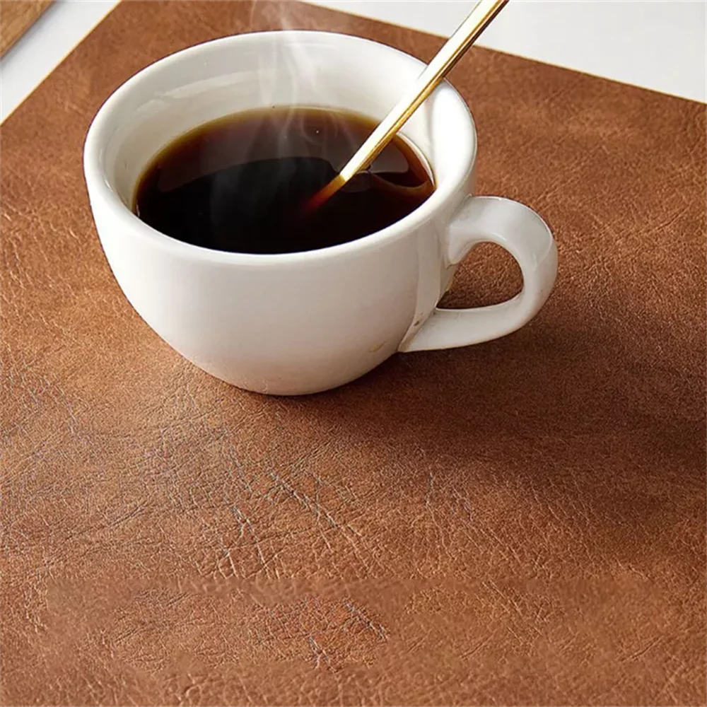 Reversible Waterproof Faux Leather Placemats