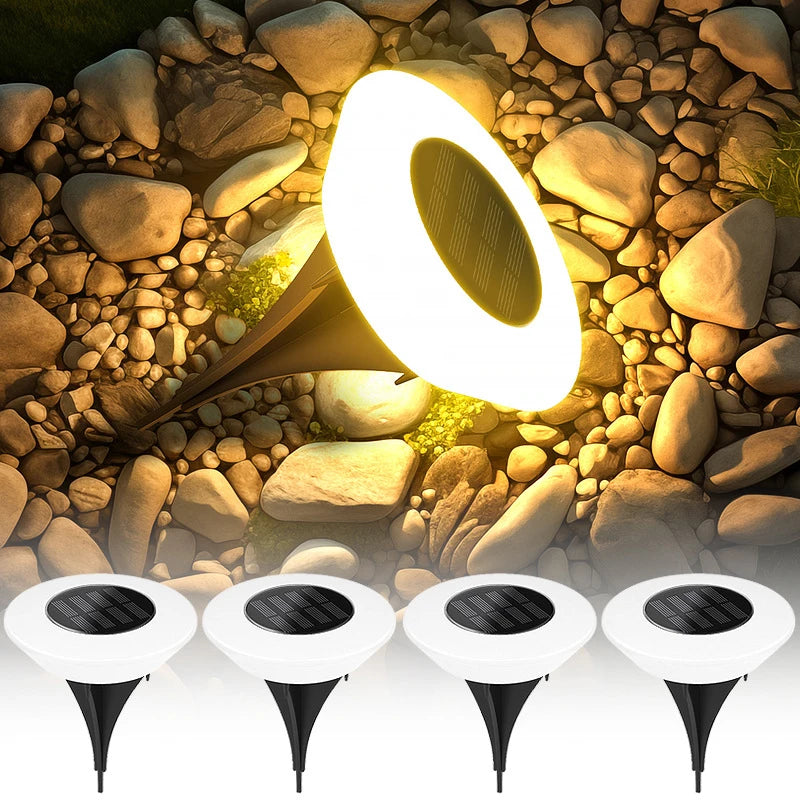 Solar Waterproof IP65 LED Buried Ground Lights Outdoor Garden Pathway Lawn – photo 3