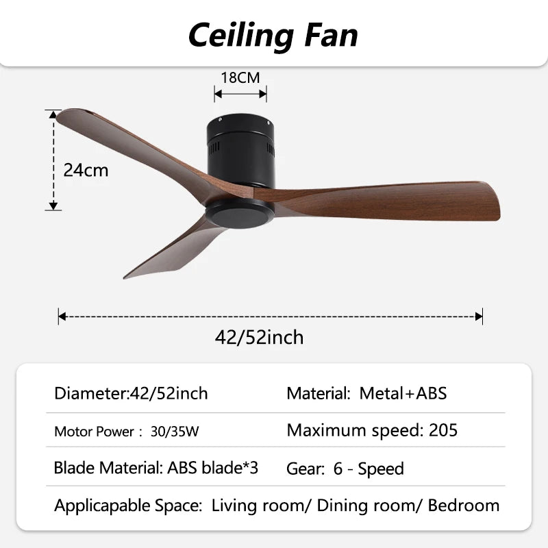 52-Inch Ultra Thin DC Motor LED Ceiling Fan Light with Remote Control Bedroom – photo 31