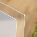 U-Shaped Acrylic and Wood Desktop Photo Frame
