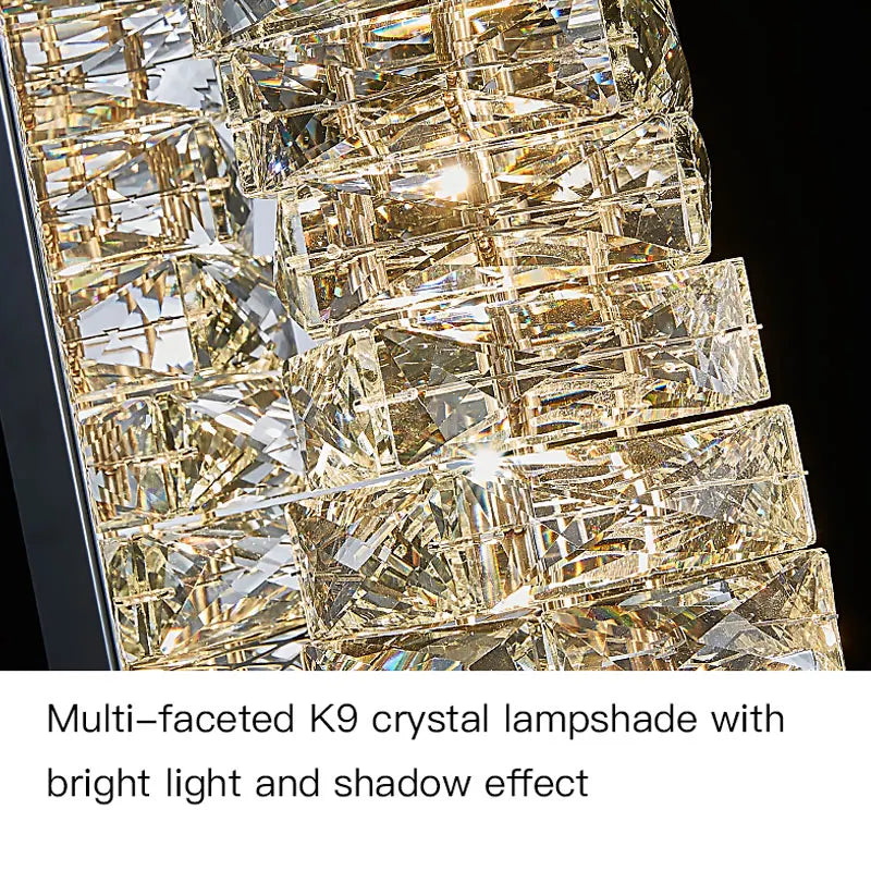 Dimmable Modern Luxury Crystal Design LED Wall Light Bedroom Living Room – photo 5