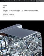 Dimmable Modern Luxury Crystal Design LED Wall Light Bedroom Living Room – photo 8