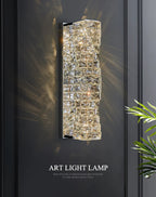 Dimmable Modern Luxury Crystal Design LED Wall Light Bedroom Living Room – photo 7